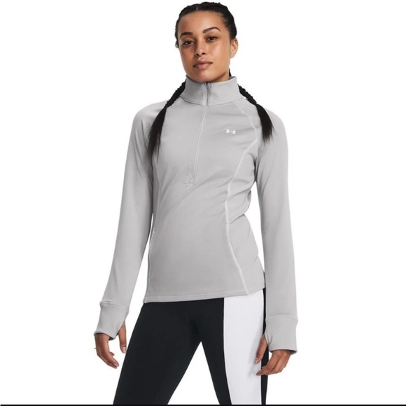 Under Armour Tops - Under Armour Gray Quarter-Zip Sweatshirt